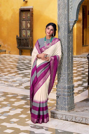 SOFT POLY COTTON SAREES WITH ROYAL ZARI BORDER