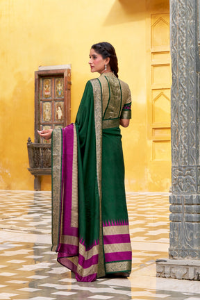 SOFT POLY COTTON SAREES WITH ROYAL ZARI BORDER