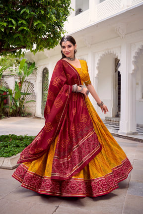 RAJASTHANI BANDHANI LEHENGA CHOLI