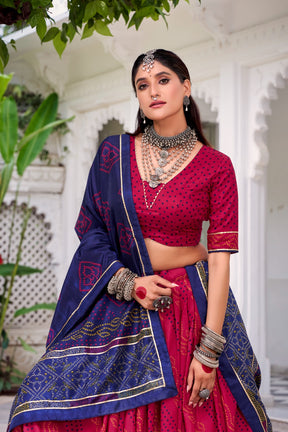 RAJASTHANI BANDHANI LEHENGA CHOLI