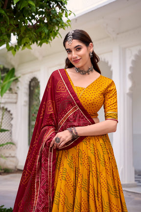 RAJASTHANI BANDHANI LEHENGA CHOLI