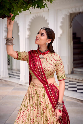 RAJASTHANI BANDHANI LEHENGA CHOLI
