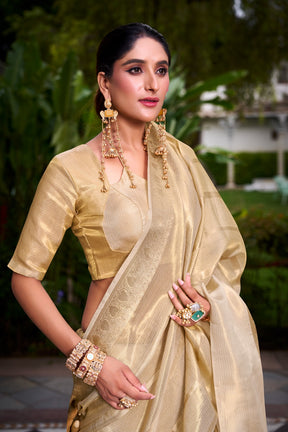 ONAM GOLD TISSUE SAREE
