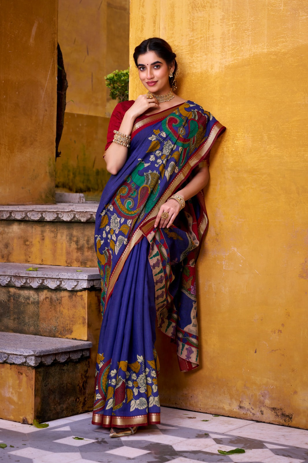 Kalamkari Elegance Saree