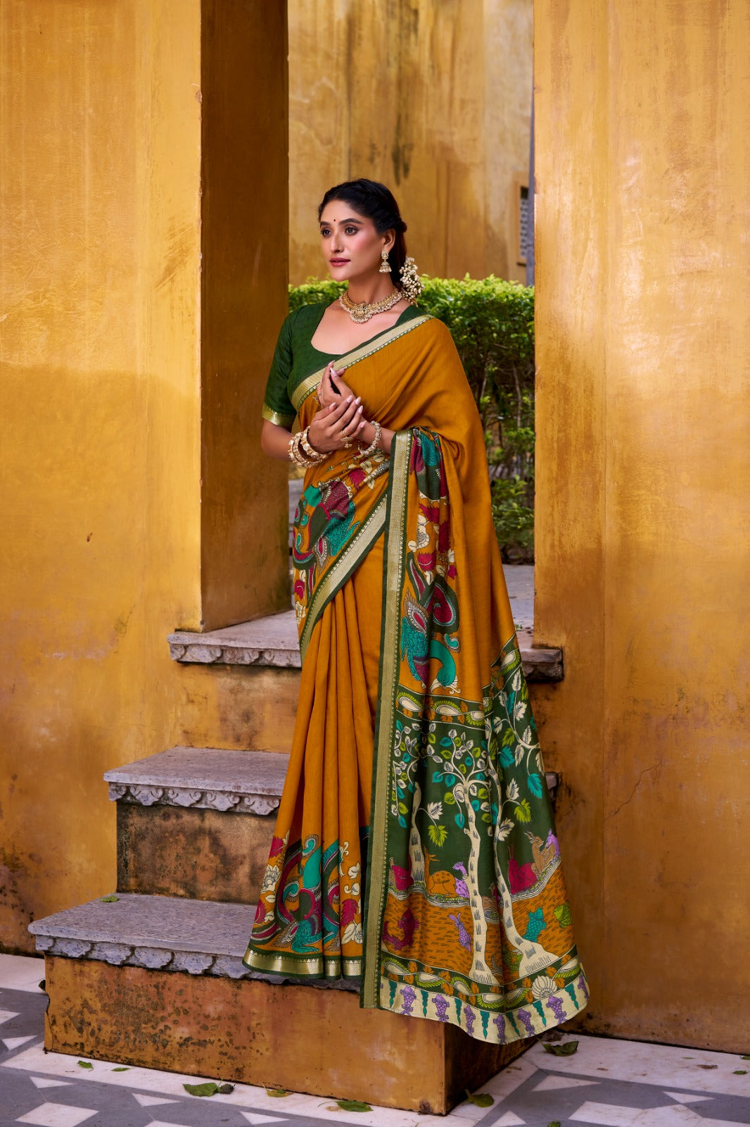 Kalamkari Elegance Saree