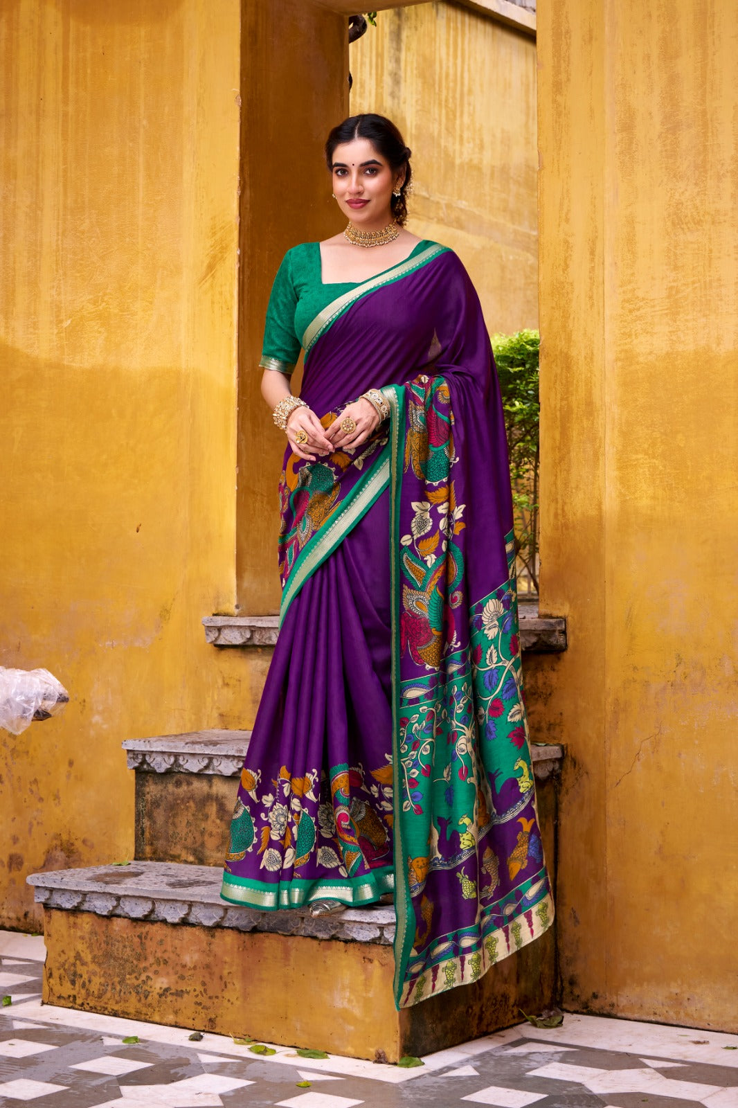 Kalamkari Elegance Saree