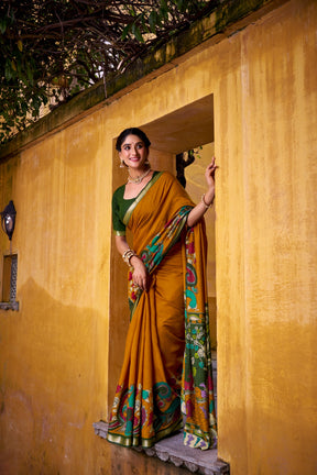 Kalamkari Elegance Saree