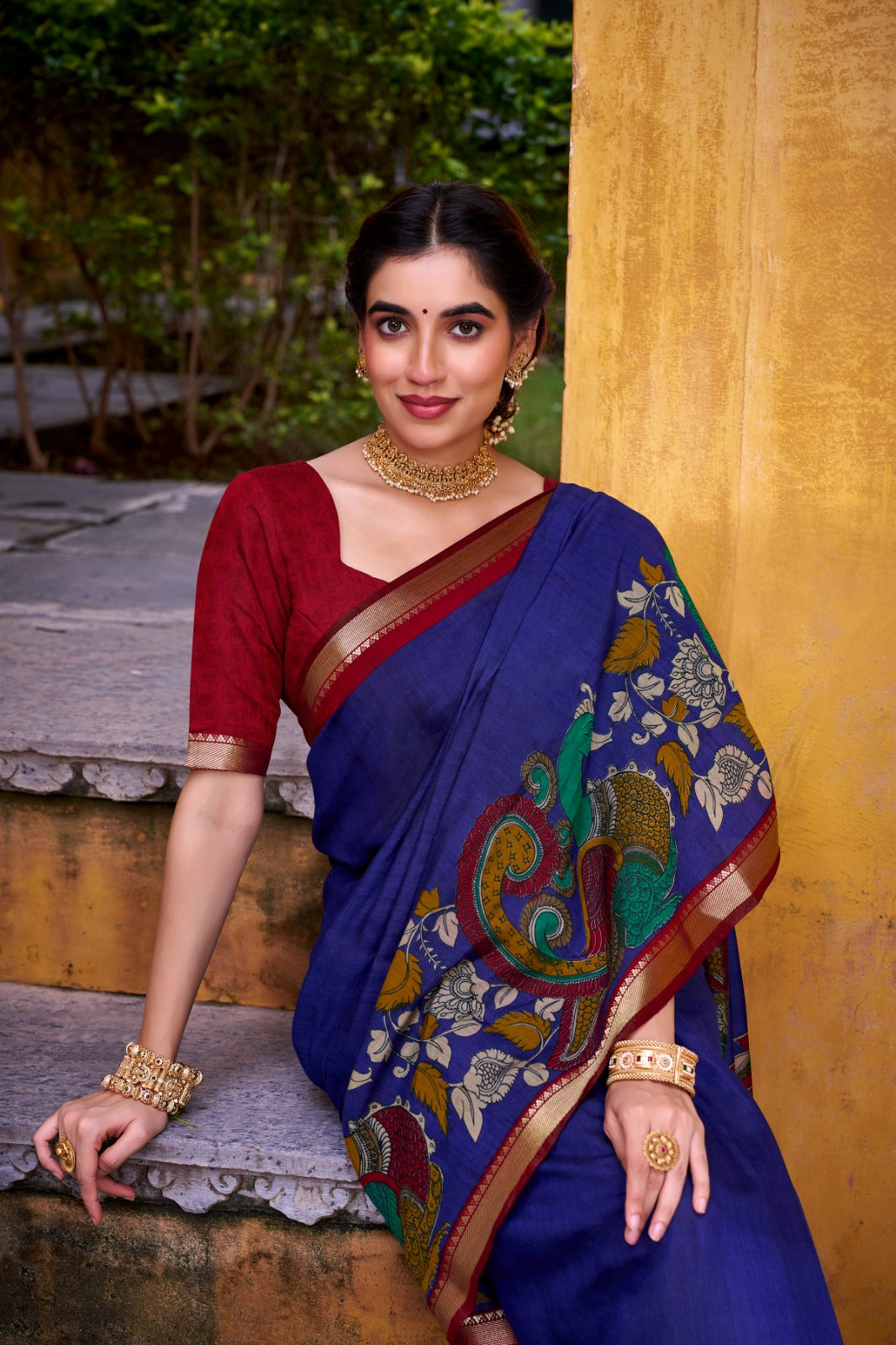 Kalamkari Elegance Saree