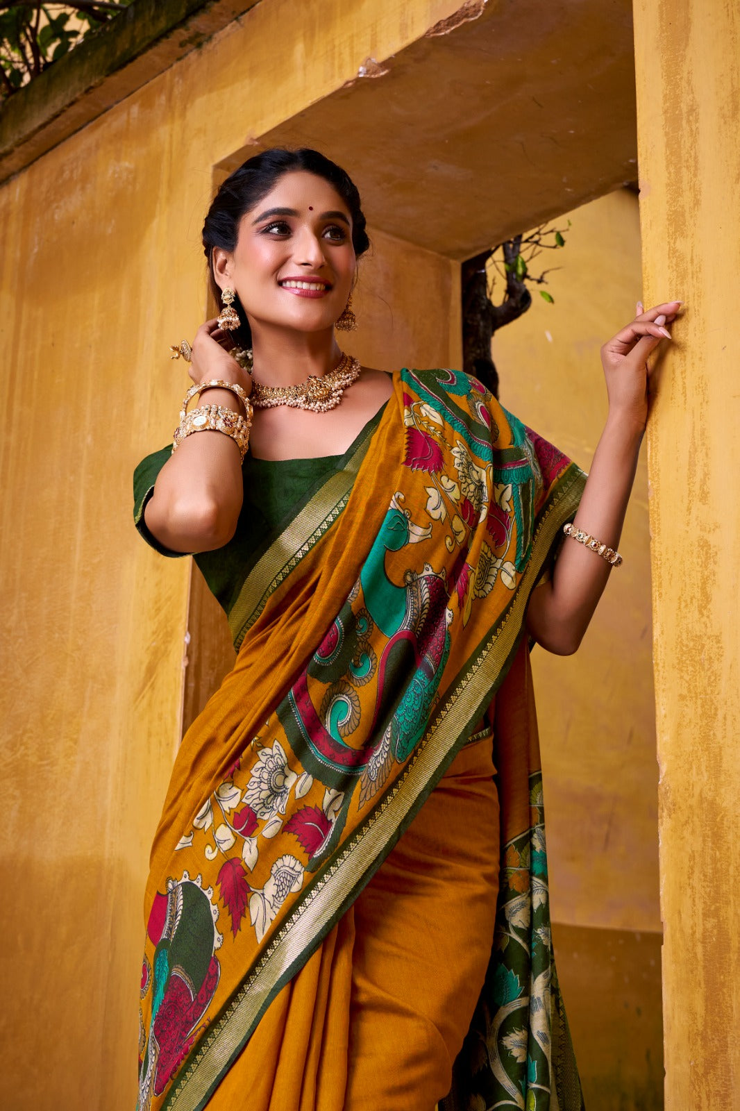 Kalamkari Elegance Saree