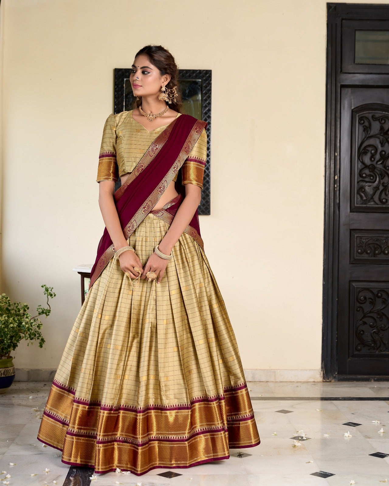 Paithani Artistry in Cotton Silk