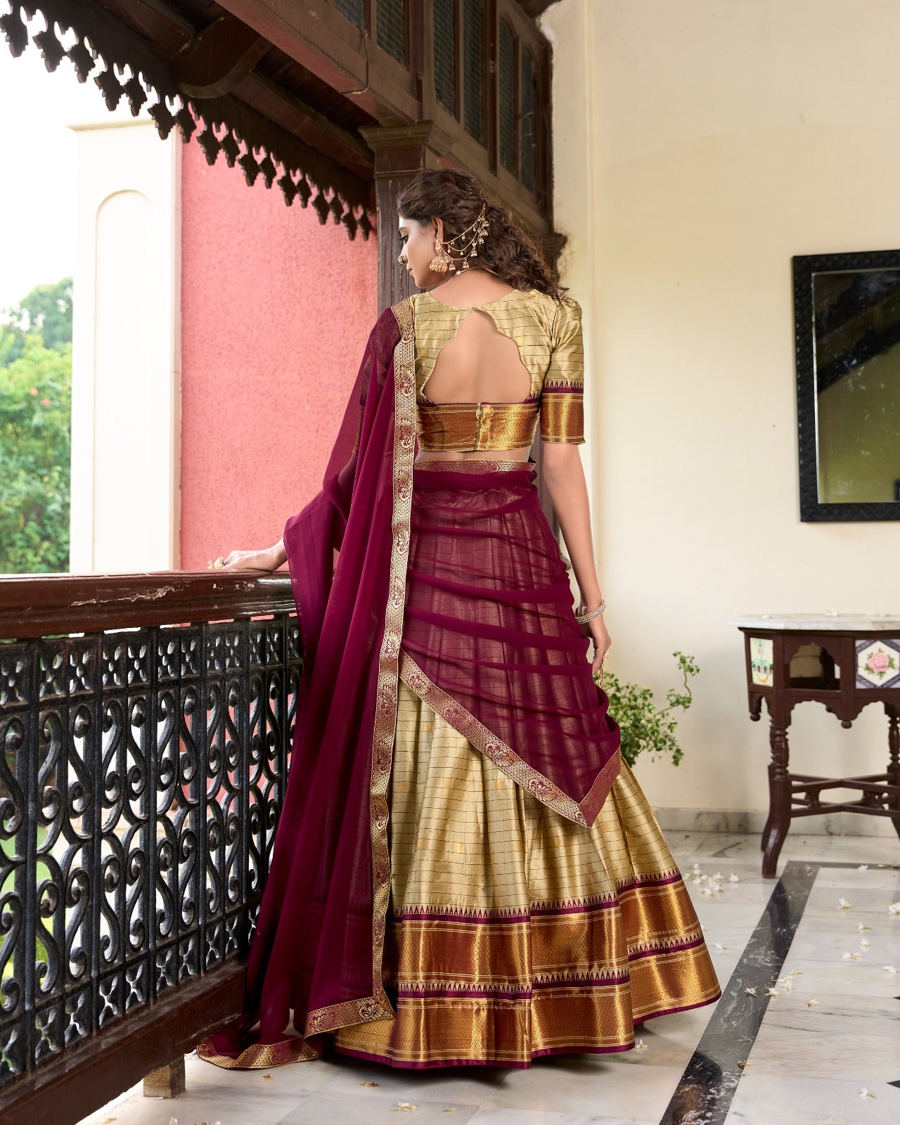 Paithani Artistry in Cotton Silk