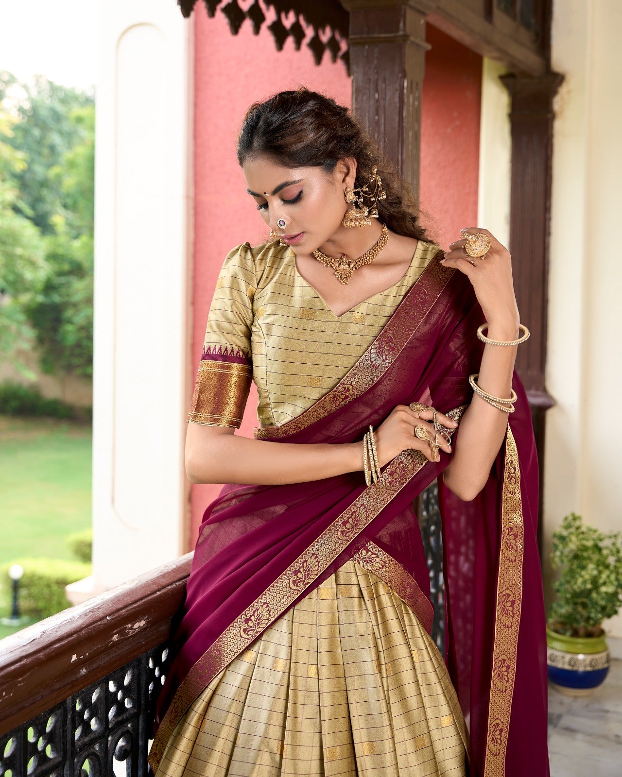 Paithani Artistry in Cotton Silk