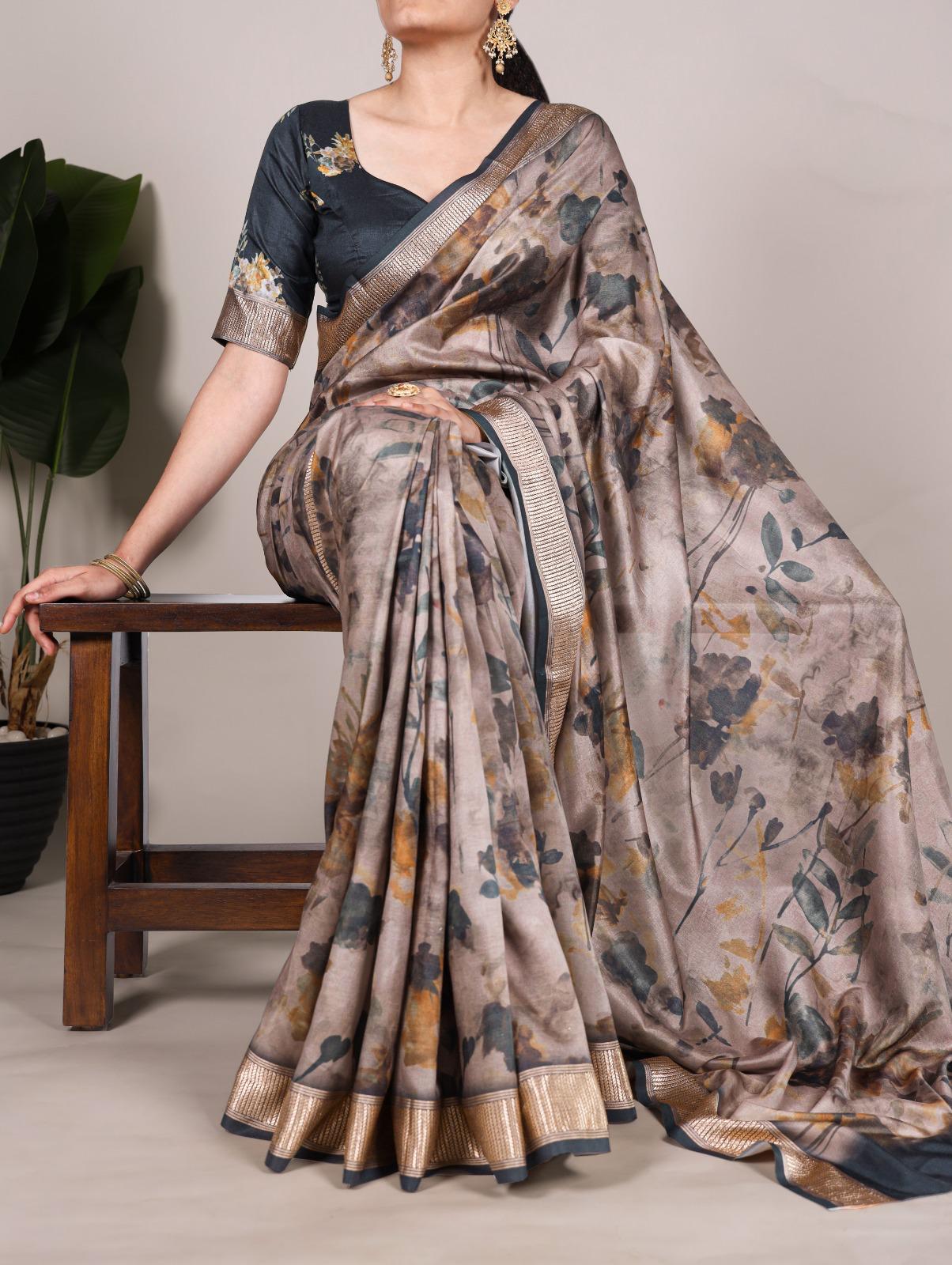 Tussar Silk Elegance Lightweight Saree