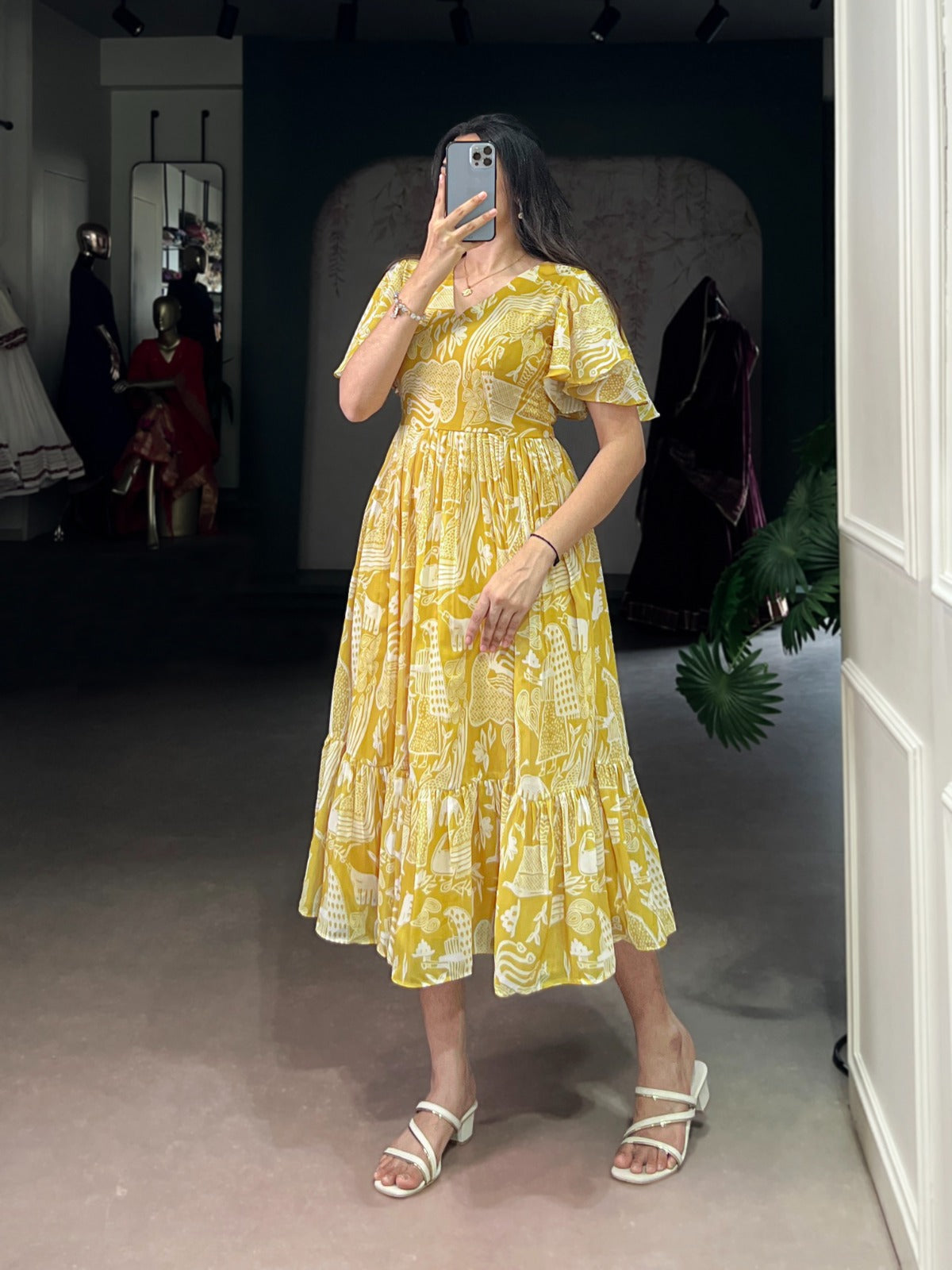 Sunshine Georgette Printed Frock