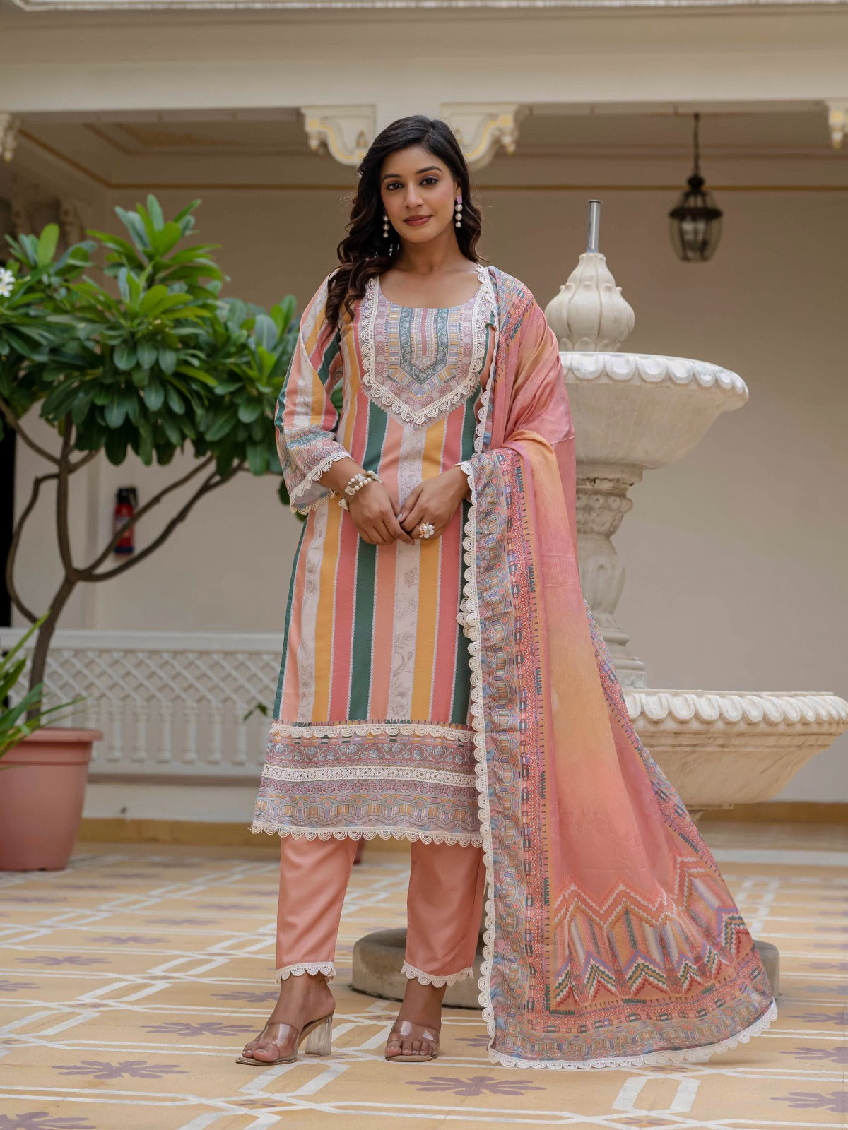 Designer Kurti with Pant & Dupatta