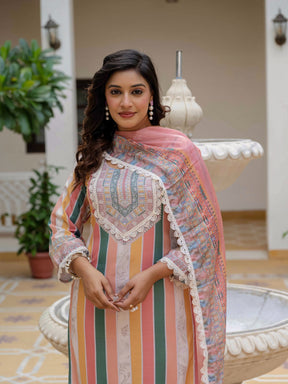 Designer Kurti with Pant & Dupatta