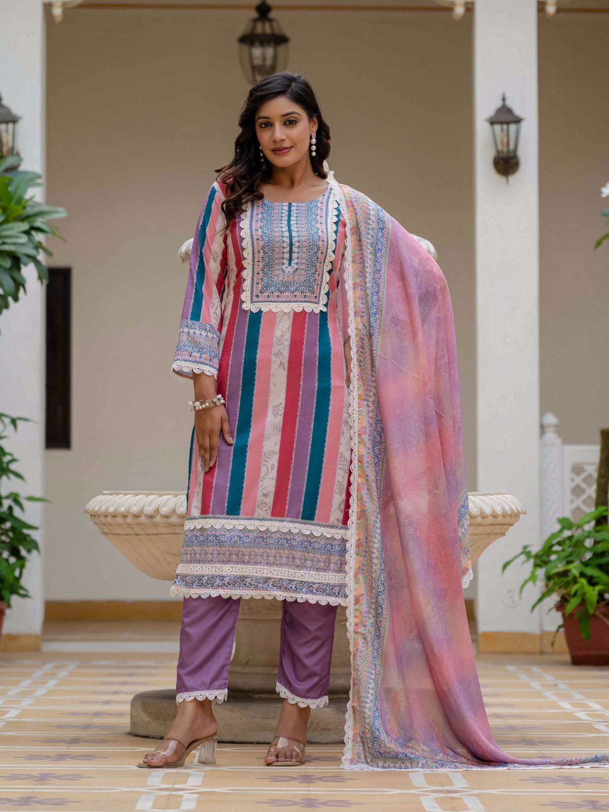 Designer Kurti with Pant & Dupatta