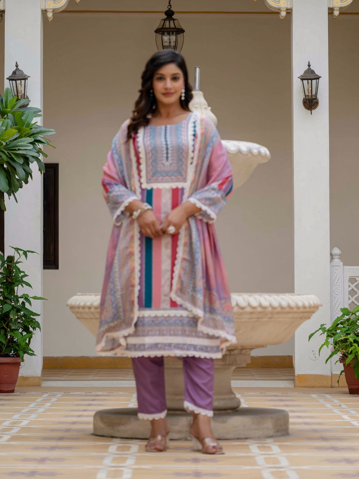 Designer Kurti with Pant & Dupatta