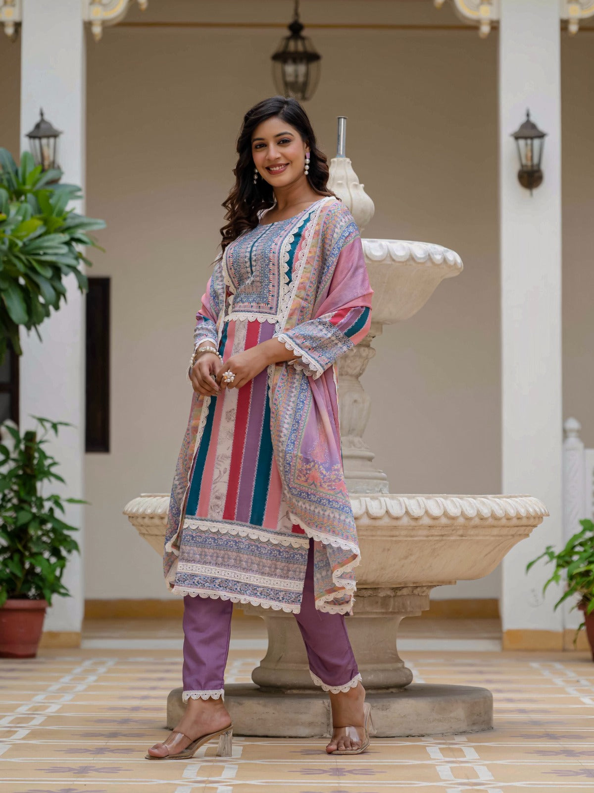 Designer Kurti with Pant & Dupatta