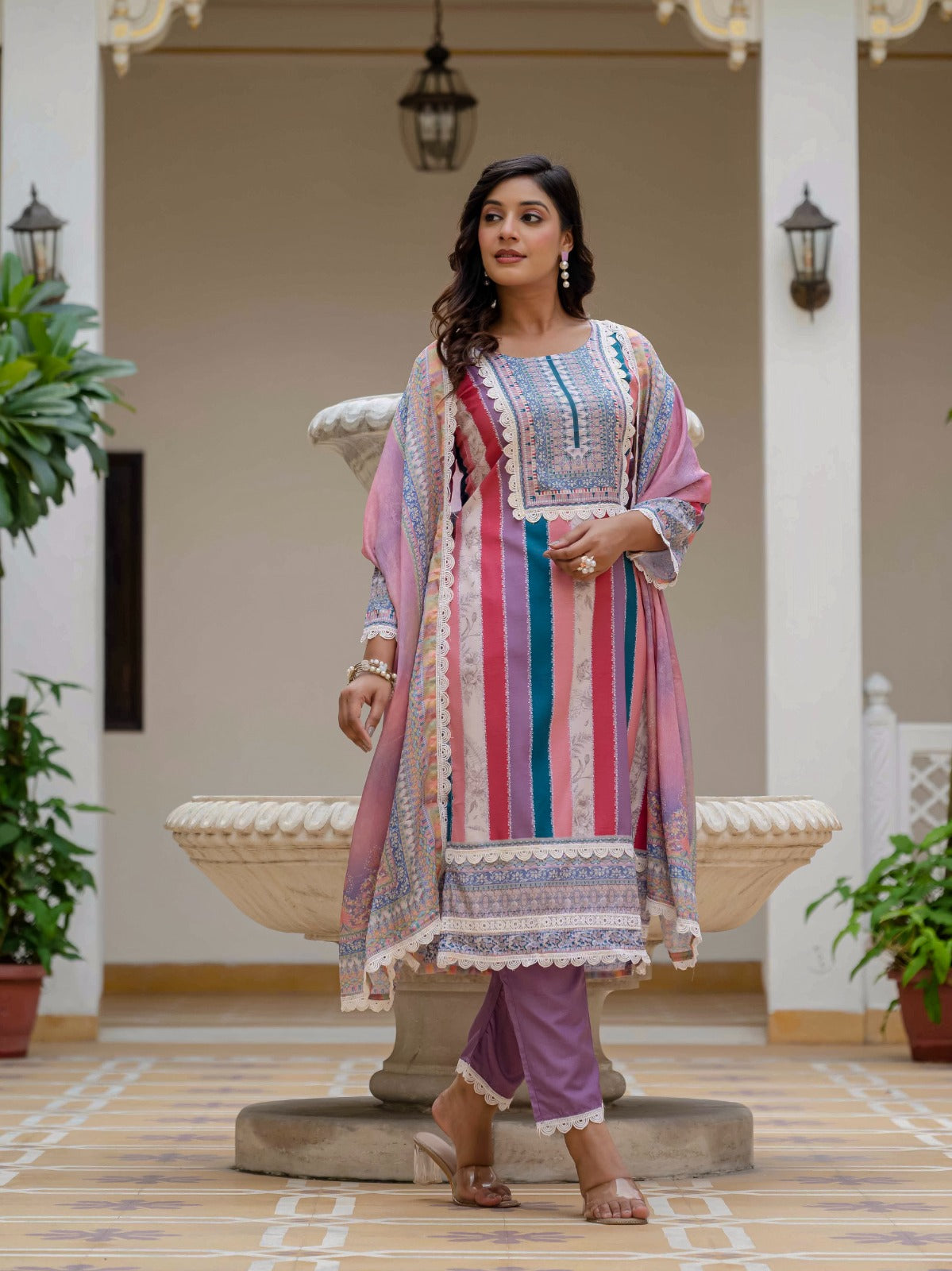 Designer Kurti with Pant & Dupatta