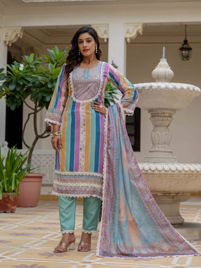 Designer Kurti with Pant & Dupatta