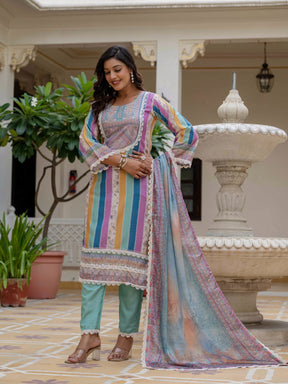 Designer Kurti with Pant & Dupatta