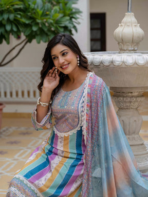Designer Kurti with Pant & Dupatta