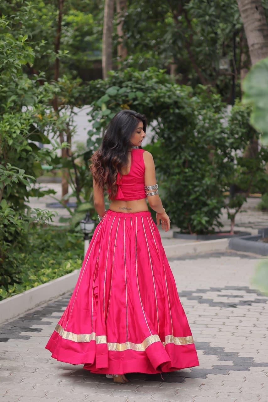 Designer Kutchi Gamthi embroidery lehenga