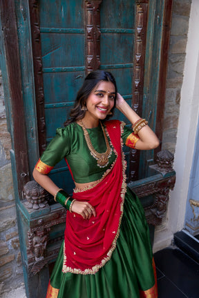 South Indian Pattu Lehenga Choli