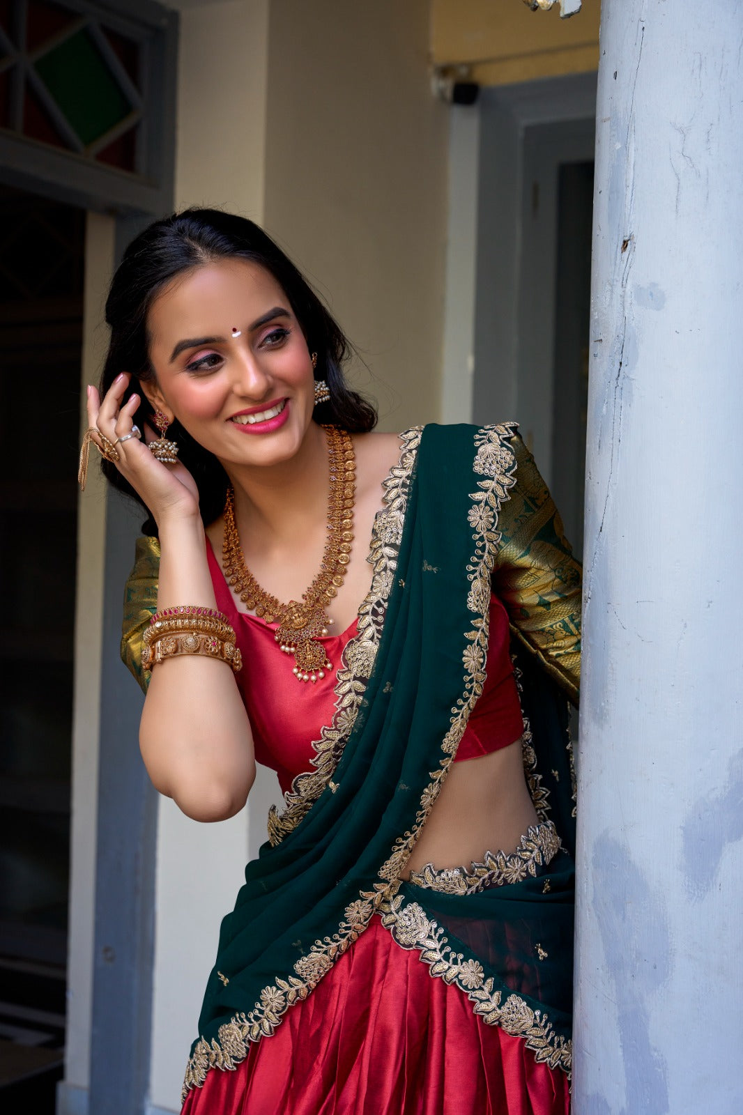 South Indian Pattu Lehenga Choli