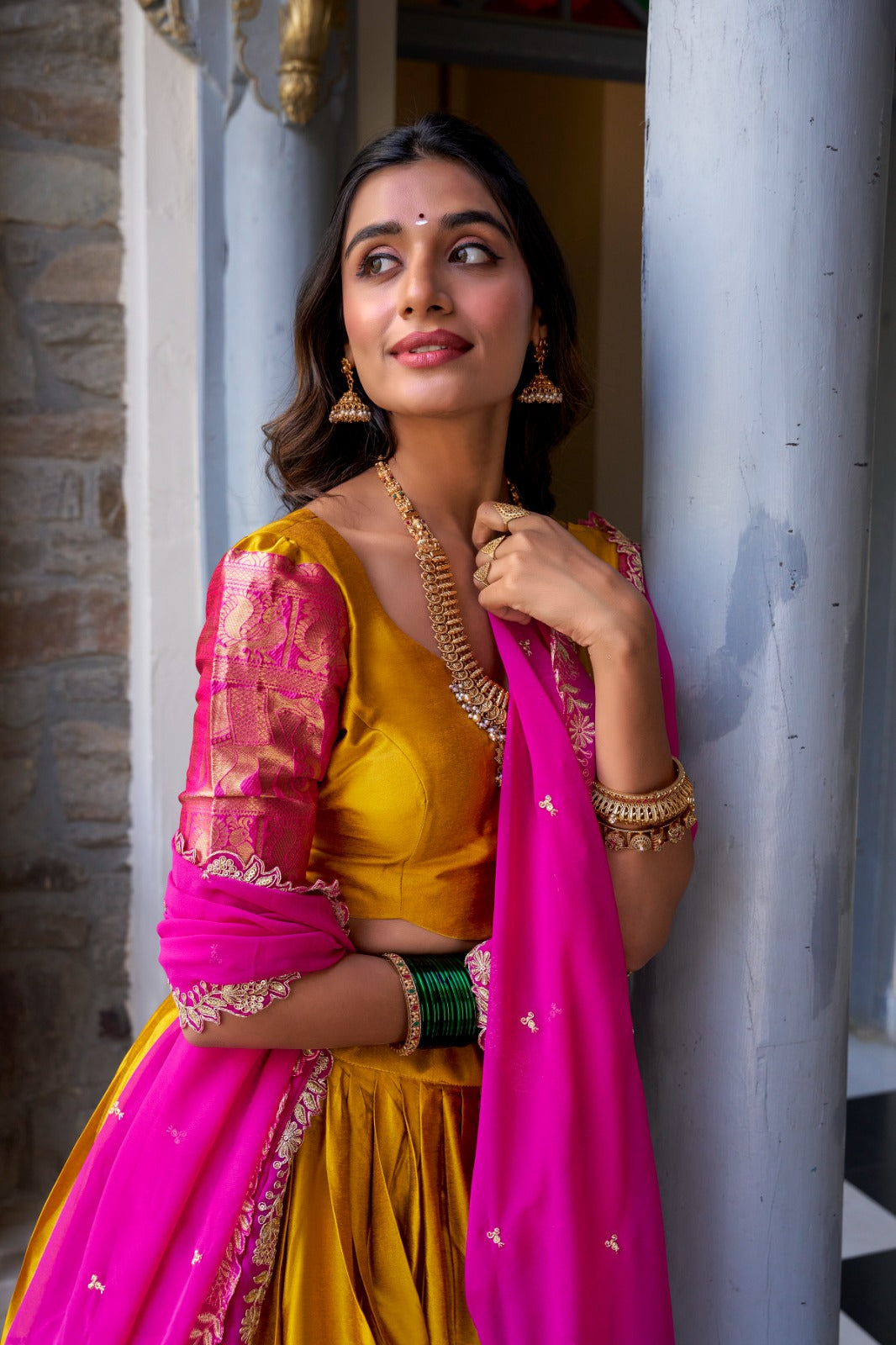 South Indian Pattu Lehenga Choli