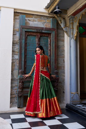 South Indian Pattu Lehenga Choli