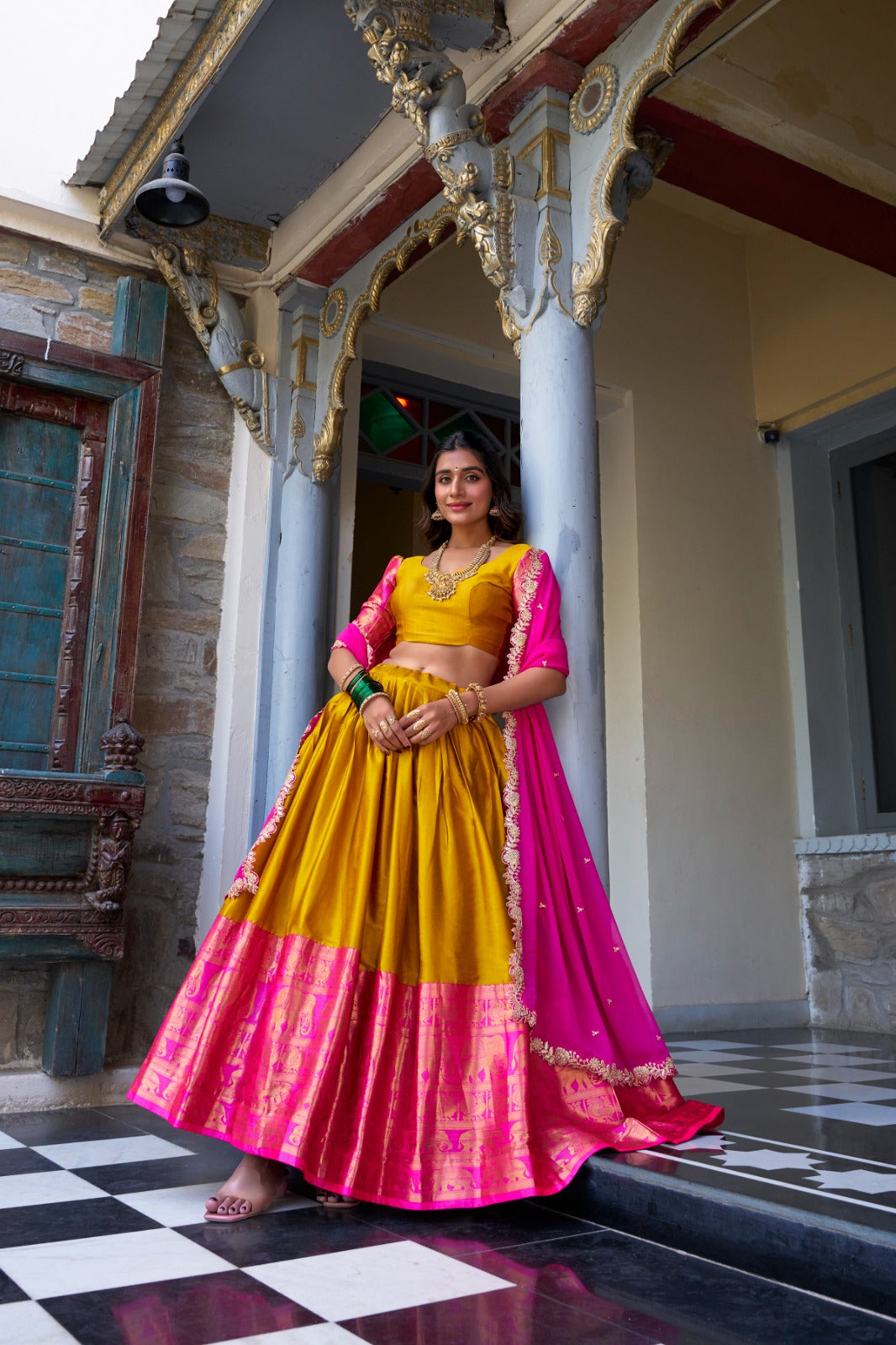 South Indian Pattu Lehenga Choli
