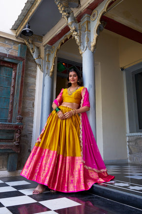 South Indian Pattu Lehenga Choli