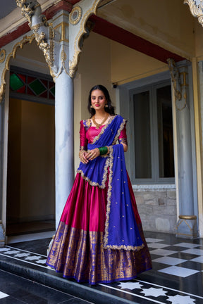 South Indian Pattu Lehenga Choli