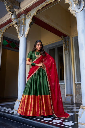 South Indian Pattu Lehenga Choli