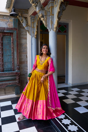 South Indian Pattu Lehenga Choli
