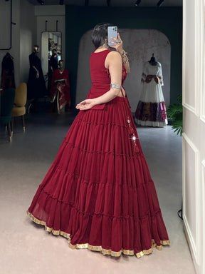 Designer Mirror Work Chaniya Choli for Navratri
