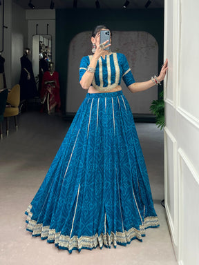 Bandhej Chiffon Co-ord Lehenga Choli
