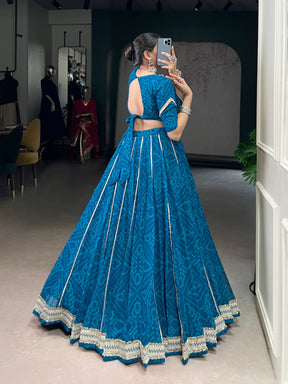 Bandhej Chiffon Co-ord Lehenga Choli