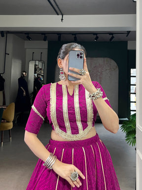 Bandhej Chiffon Co-ord Lehenga Choli