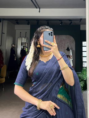 Pure Chanderi Cotton Half Saree Lehenga Choli