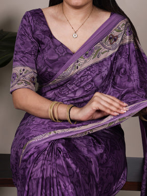 Printed Crepe Sarees