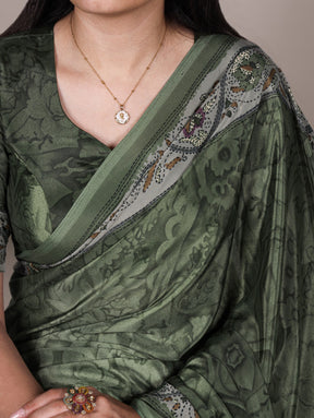 Printed Crepe Sarees