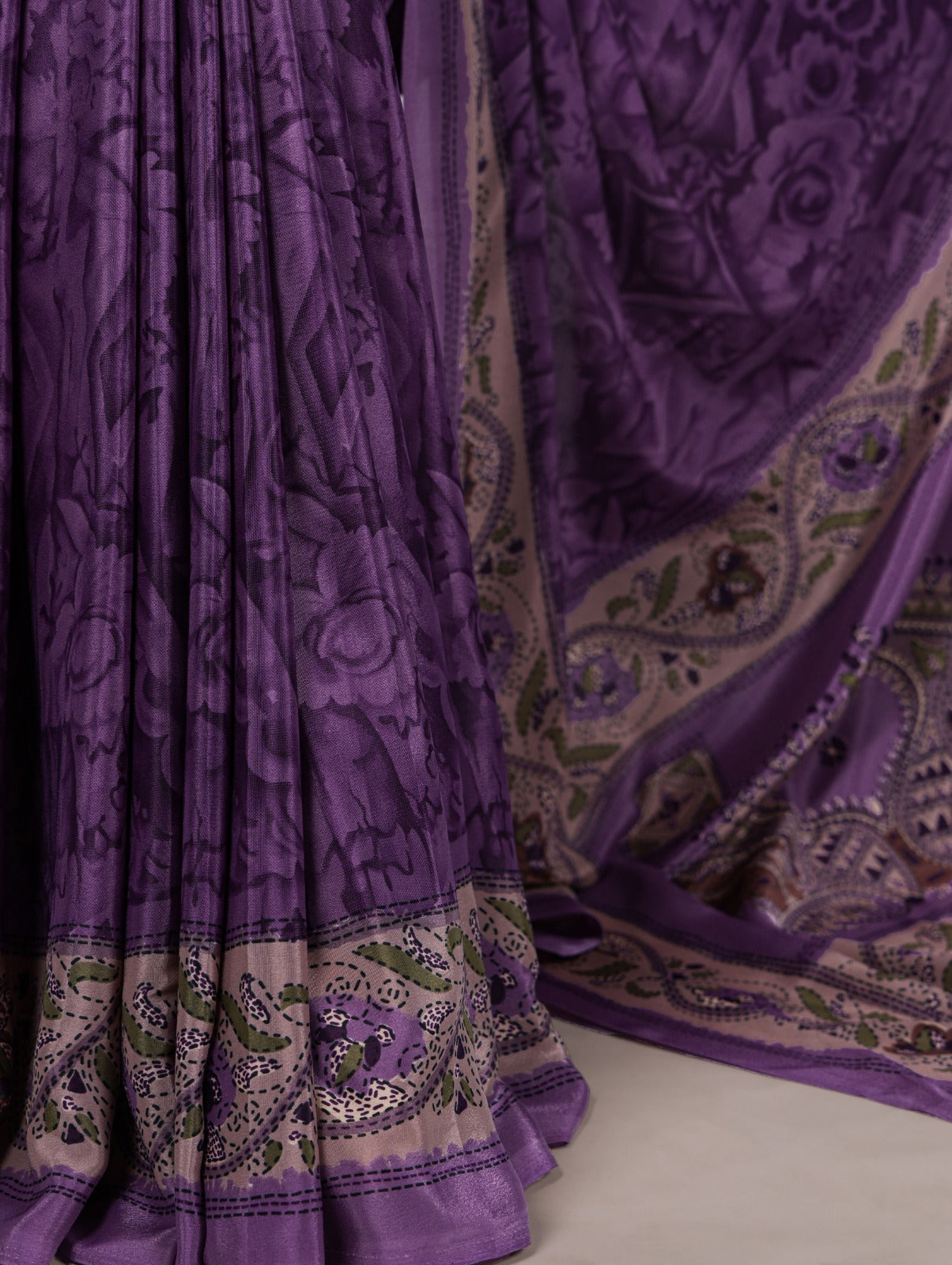 Printed Crepe Sarees