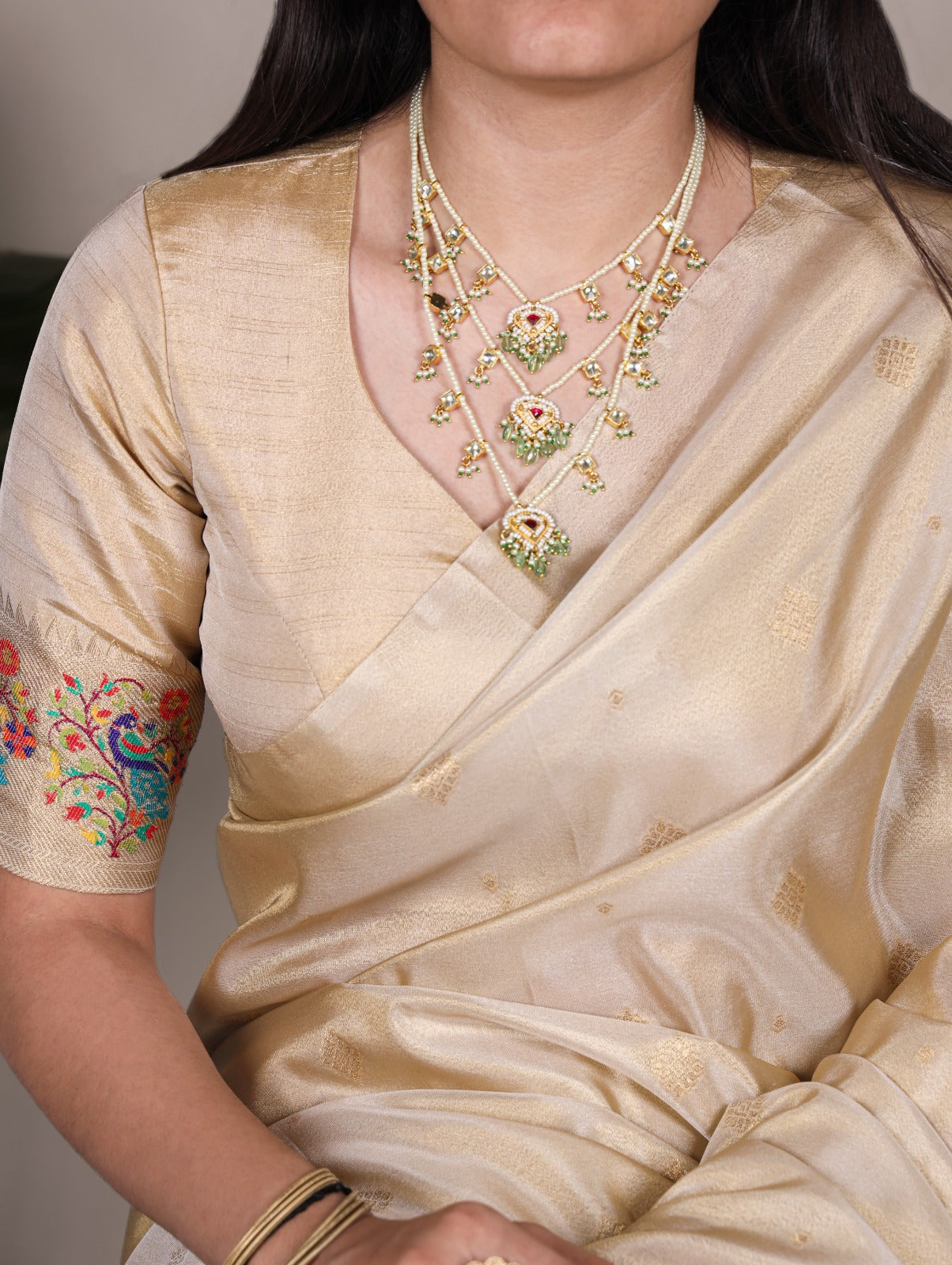 Designer Tissue Paithani Silk Saree