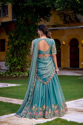 Designer Zari Shimmer Lehenga Choli