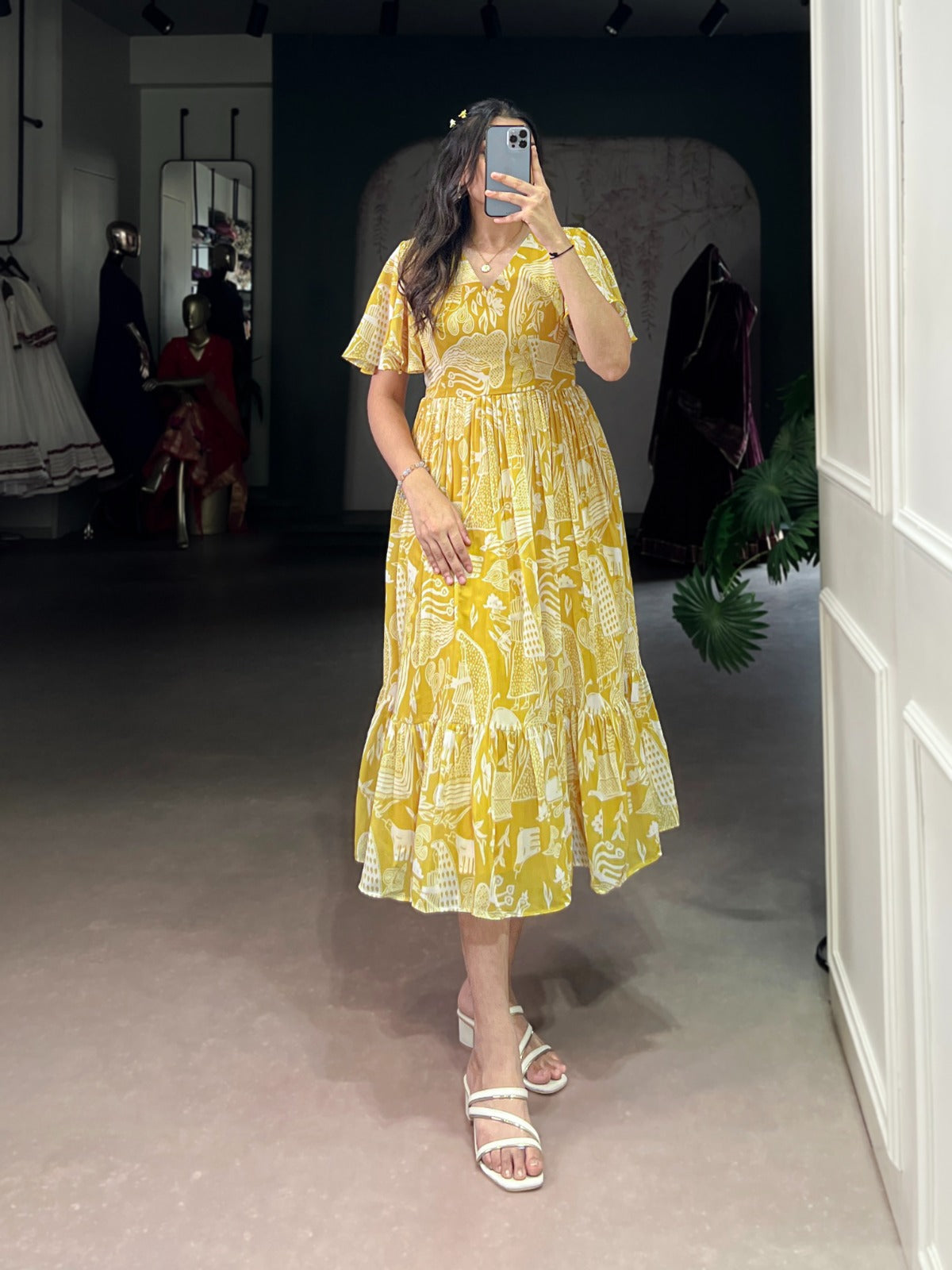 Sunshine Georgette Printed Frock