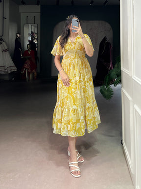 Sunshine Georgette Printed Frock
