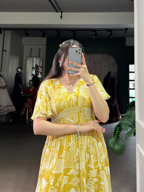 Sunshine Georgette Printed Frock